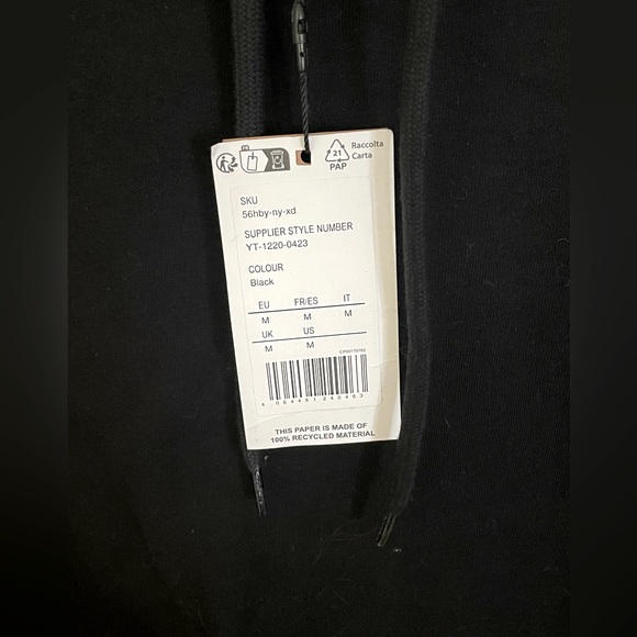 YOURTURN black hoodie size M - Picture 4 of 5